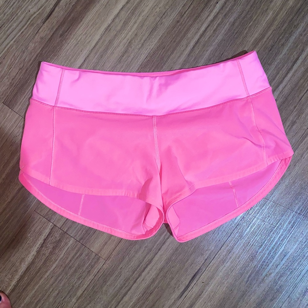Pink Lululemon Speed Up Short 2.5”